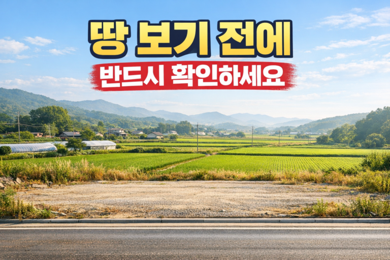 전원주택지를 구매할 경우 고려할 사항