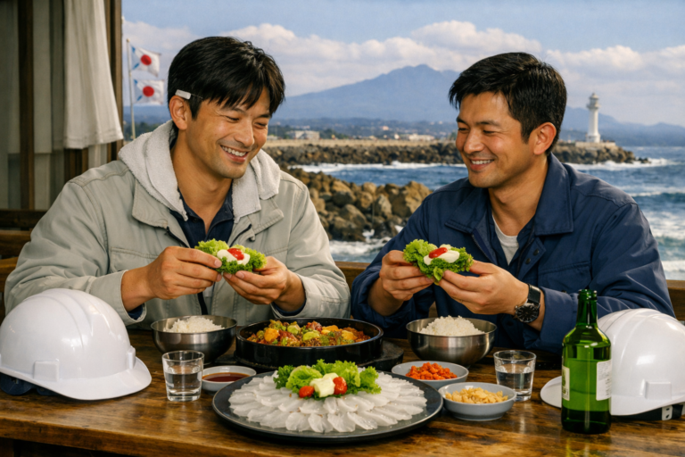 30만 원짜리 복어회를 상추쌈에 싸 먹은 현장 소장 이야기